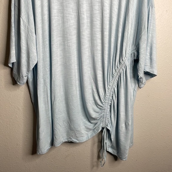 Wrangler Baby Blue Ranch Shirt Top Size 3X - Picture 3 of 7